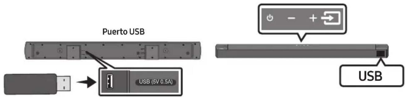 SAMSUNG HW-B760D - CONEXION DE UN DISPOSITIVO DE ALMACENAMIENTO USB - 1