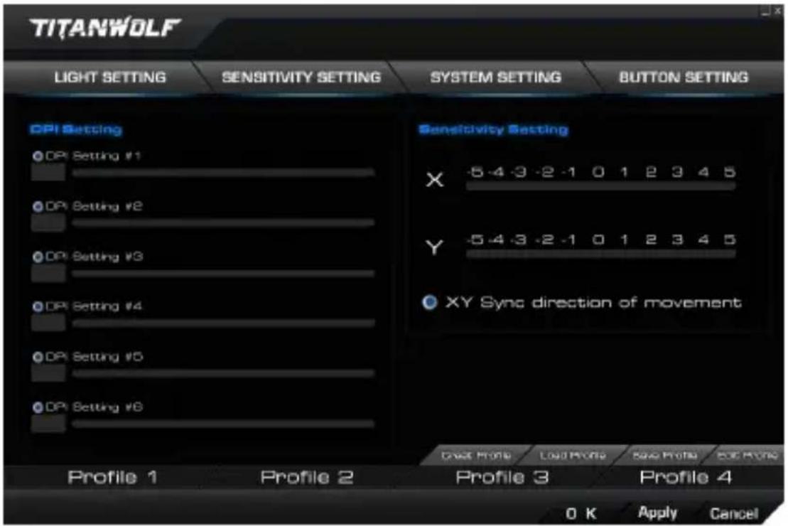 Titanwolf 303166 - Configuración de los perfiles - 1