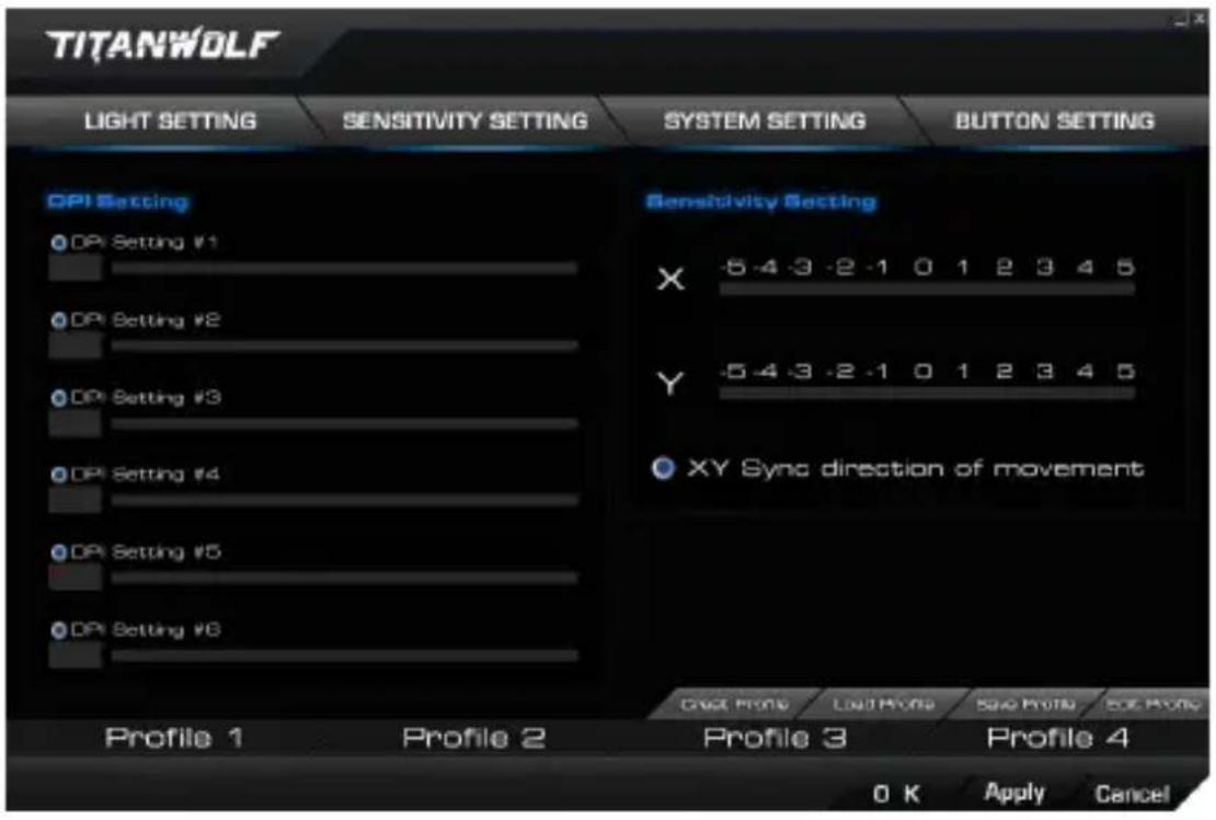 Titanwolf 303166 - Configuring the profiles - 1