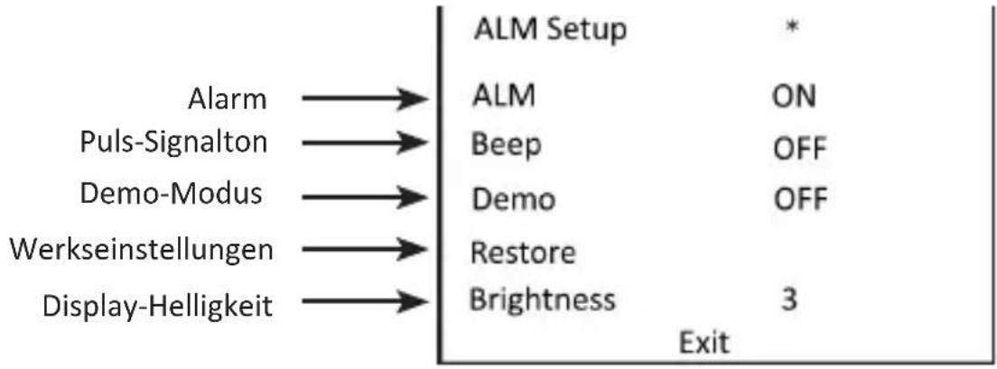 Medicinalis 304790 - Parameter-Einstellungen („Sound-Settings“ / „Standard-Settings“) - 1