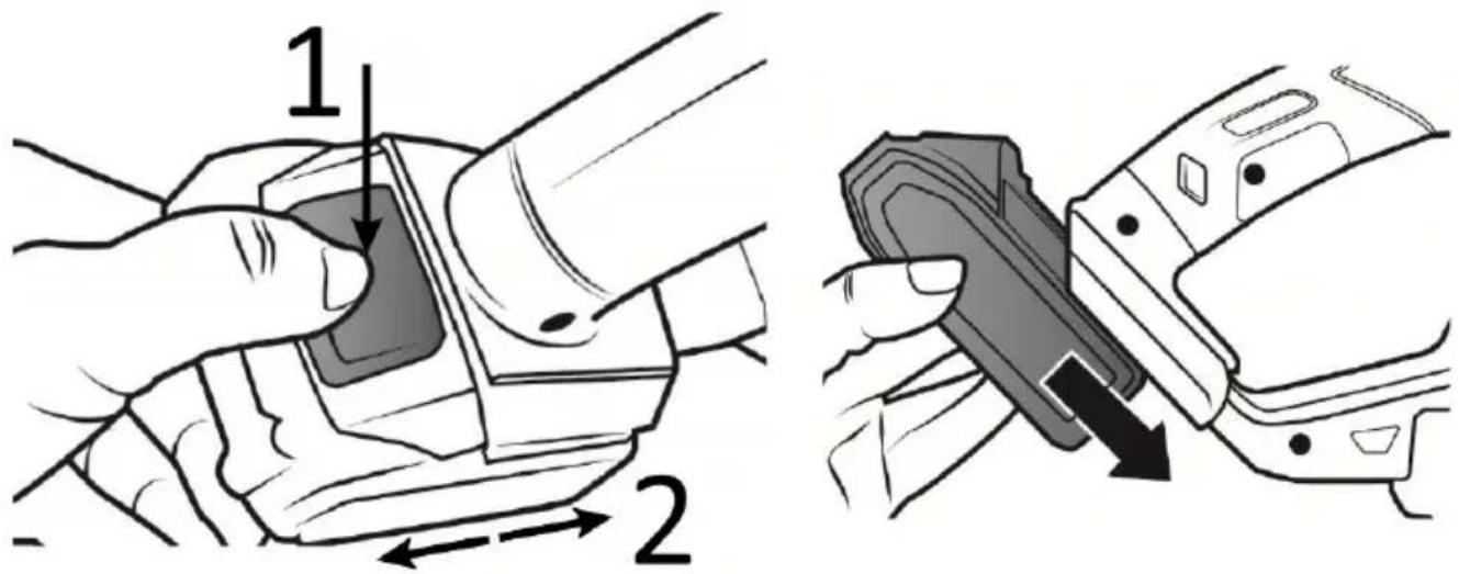 Brandson 303451 - Inserting / replacing the battery - 1