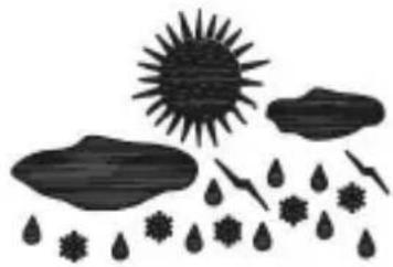 Bearware 304273 - Weather pictograms: - 1