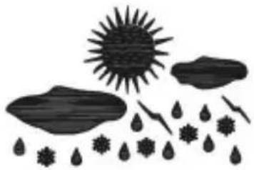 Bearware 304273 - Pictogramas del tiempo: - 1