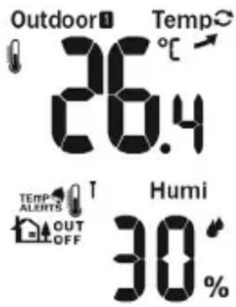Bearware 303530 - Outdoor temperature display: - 1