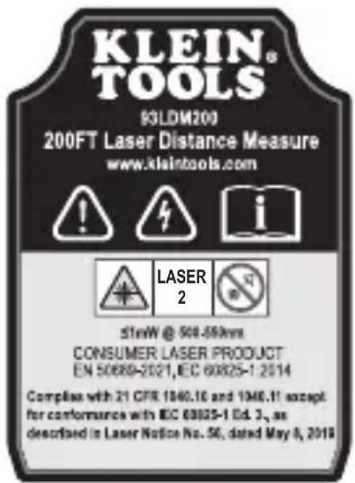 Klein Tools 93LDM200 - ADVERTENCIAS - 2