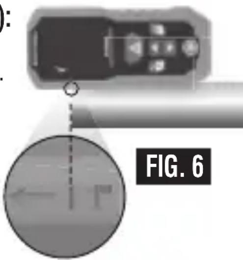 Klein Tools 93LDM200 - USING THE 1" (25 mm) ALIGNMENT MARK (FIG. 6): - 1
