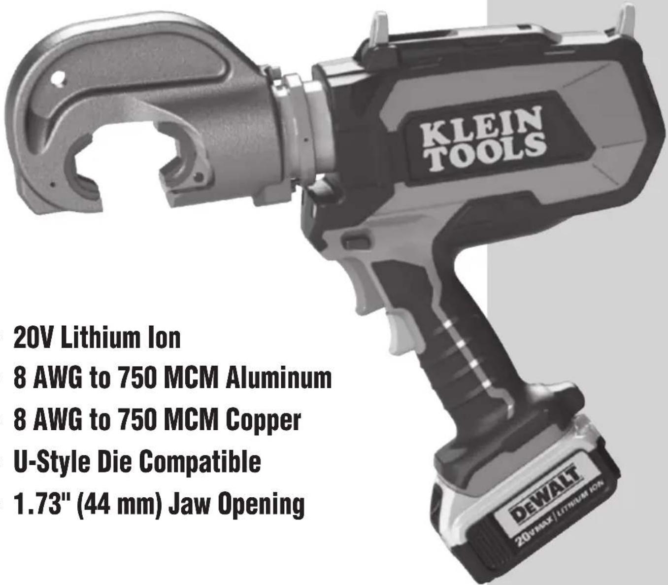 Klein Tools BAT20-12T165 - 12-Ton Cable Crimper - 1
