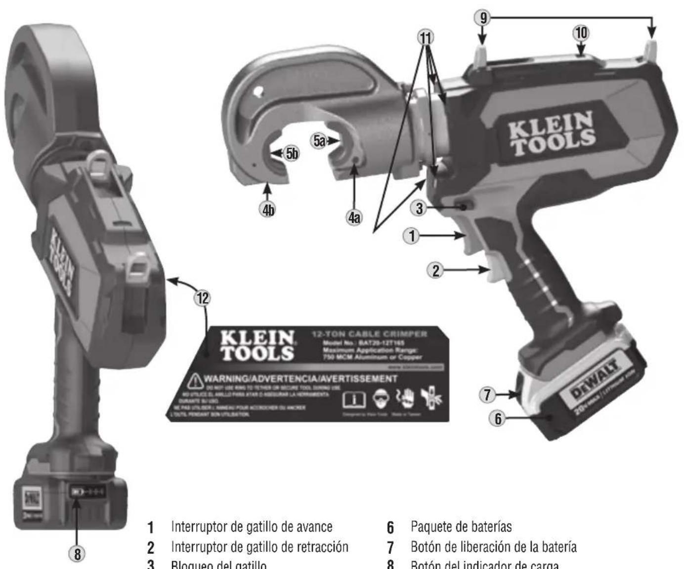 Klein Tools BAT20-12T165 - ESPECIFICACIONES GENERALES - 1