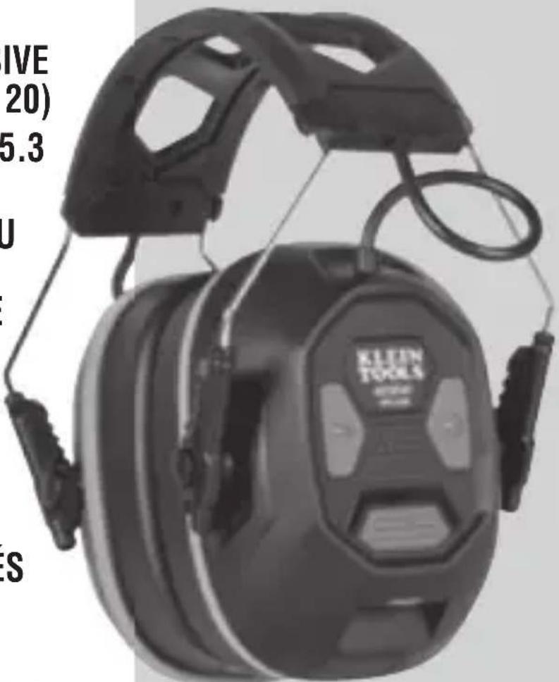 Klein Tools AESEM1 - Coquilles antibruit Bluetooth® - 1