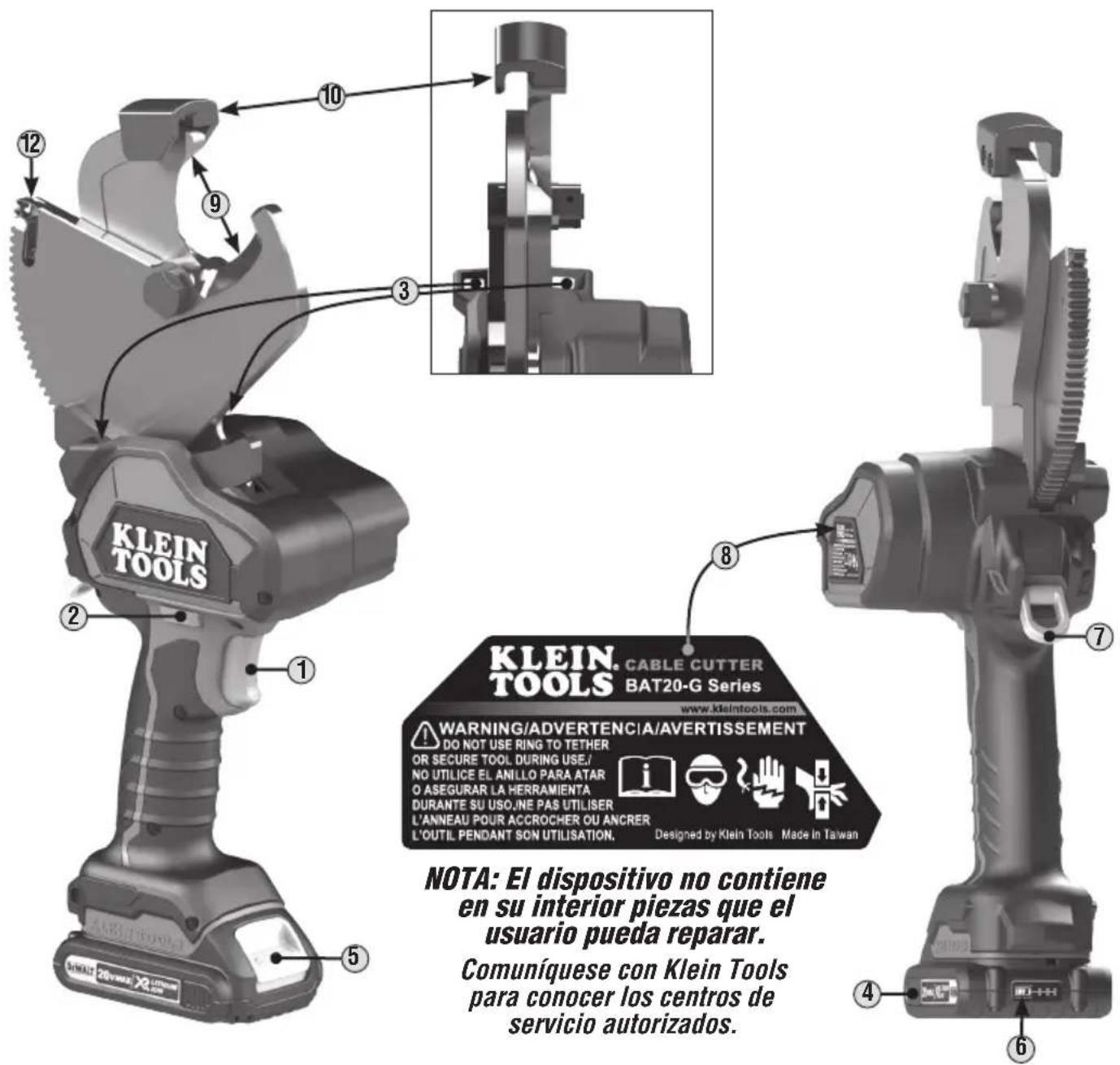 Klein Tools BAT20GD10 - MODELO BAT20-G2 MODELO BAT20-G7 - 1