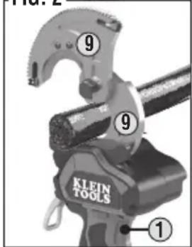 Klein Tools BAT20GD10 - CUTTING CABLE (FIG. 2): - 3