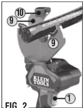 Klein Tools BAT20GD10 - CUTTING CABLE (FIG. 2): - 2