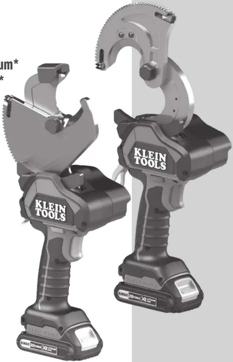Klein Tools BAT20GD10 - Battery-Powered Geared Cable Cutters - 1