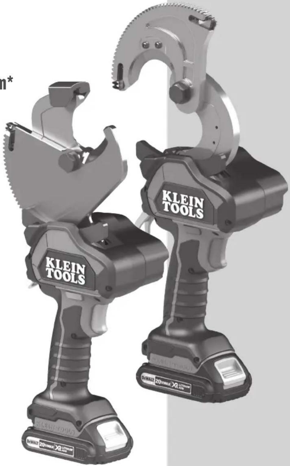 Klein Tools BAT20GD14H - Coupe-câbles à cliquet à piles - 1