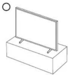 SAMSUNG QE75QE1DAU - Voorzorgsmaatregelen bij de installatie van de tv met een voet - 1