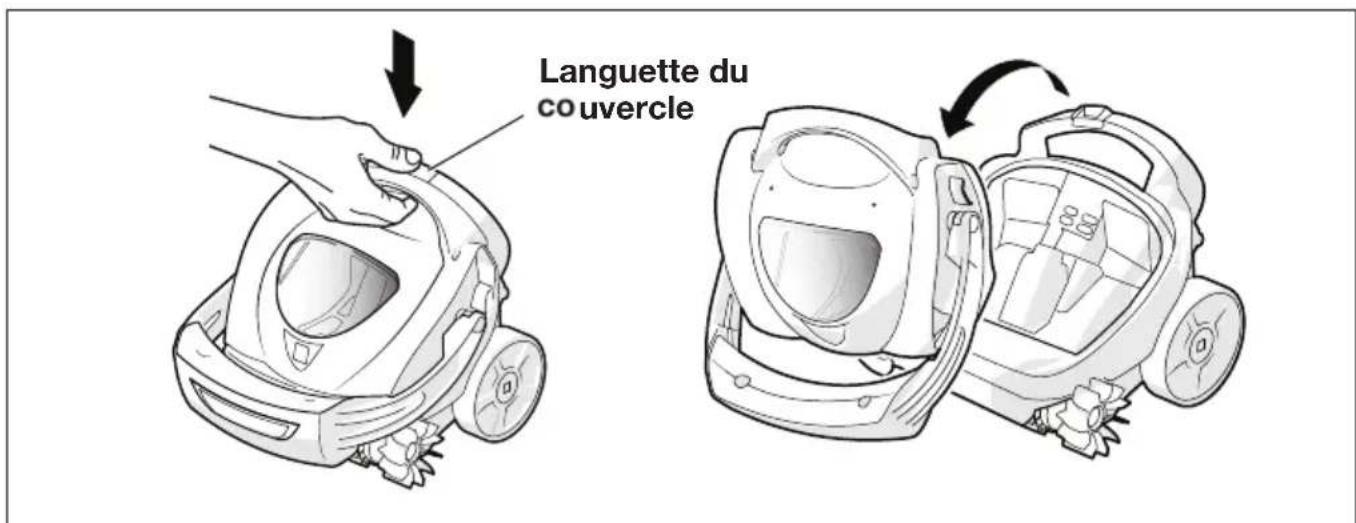 POLARIS Spabot - Vider la cartouche du filtré - 1