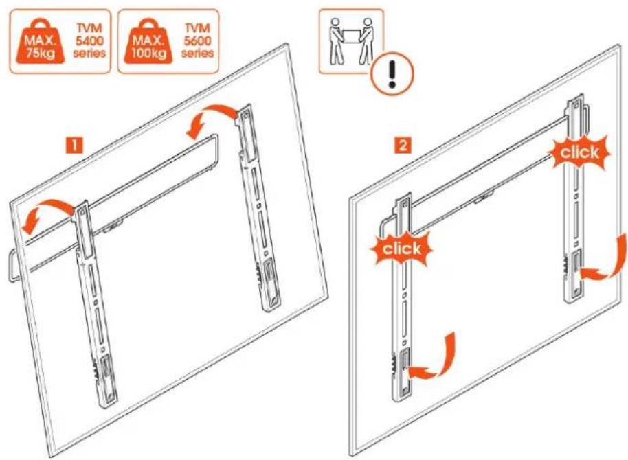 Vogel's TVM 5405 - Étape 3 : Fixer le téléviseur au support mural - 1