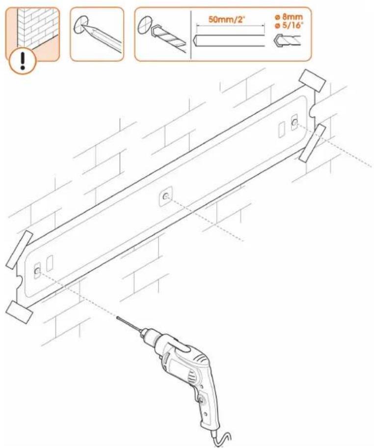 Vogel's TVM 5605 - Mur de béton / brique - 2