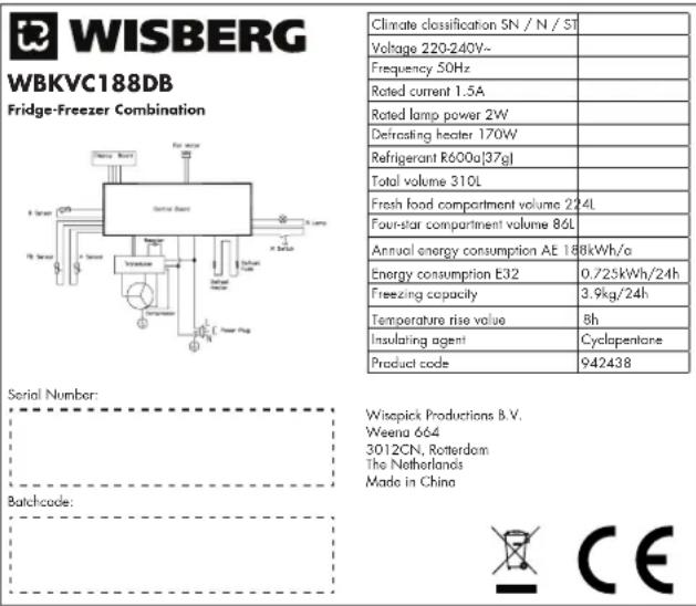 Wisberg WBKVC188DZ - WBKVC188DB - 1