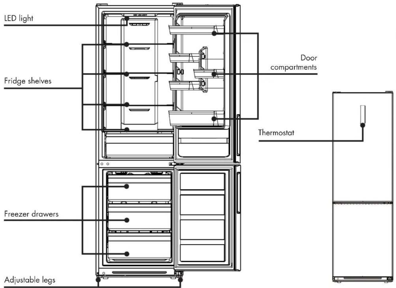 Wisberg WBKVC188DZ - DIMENSIONS - 1