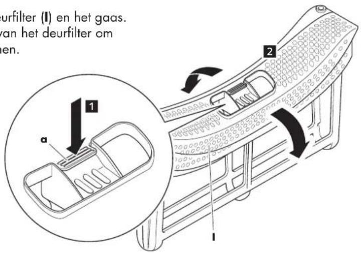 Wisberg WBDR8A2WNB - Om het deurfilter te reinigen: - 2