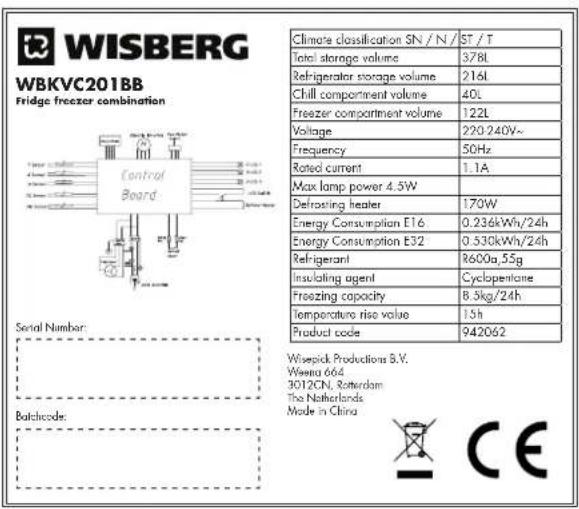 Wisberg WBKVC201BB - WBKVC201BB - 1