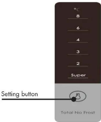 Wisberg WBKVC188DB - Refrigerator temperature setting - 1