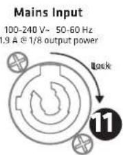 HK AUDIO LINEAR 9 118 Sub BA - Mains Input - 2
