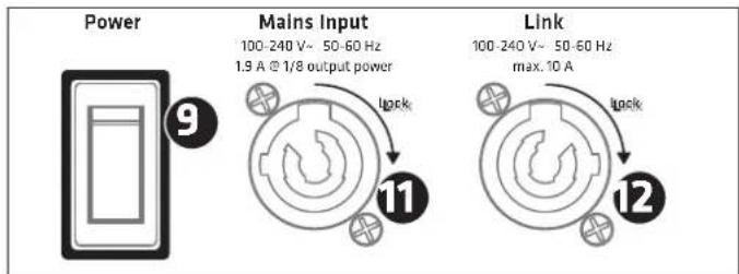 HK AUDIO LINEAR 9 118 Sub BA - Mains Input - 1