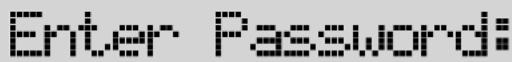 DBX DriveRack 241 - Sicherheitspasswort eingeben - 3