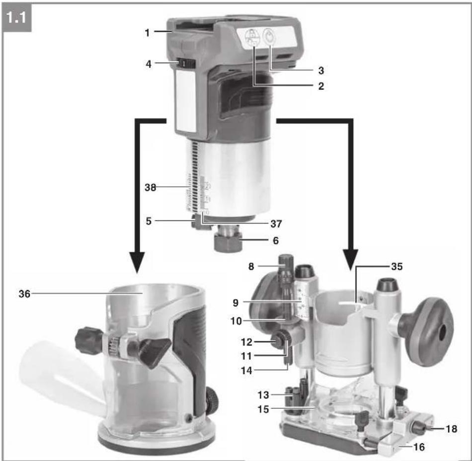 EINHELL TP-RO 18 Li BL - 1
