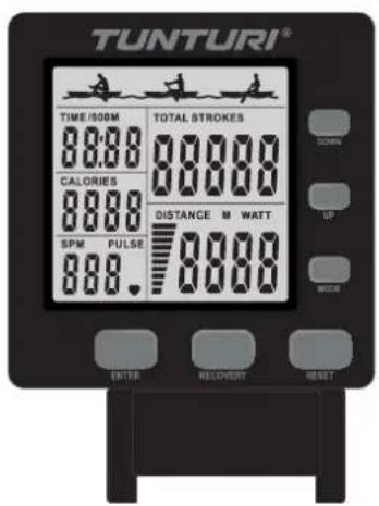 TUNTURI FitRow 80i AIR - Console (fig E) - 1