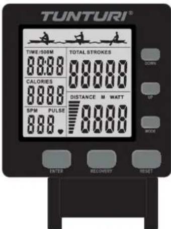 TUNTURI FitRow 80i AIR - Konsole (Abb. E) - 1