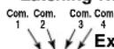 DBX DriveRack 240 - Combinaisons de verrouillage Latching-Kombinationen - 1