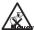 Schwaiger CALED200 - Warnings concerning the battery (when leaking) - 1