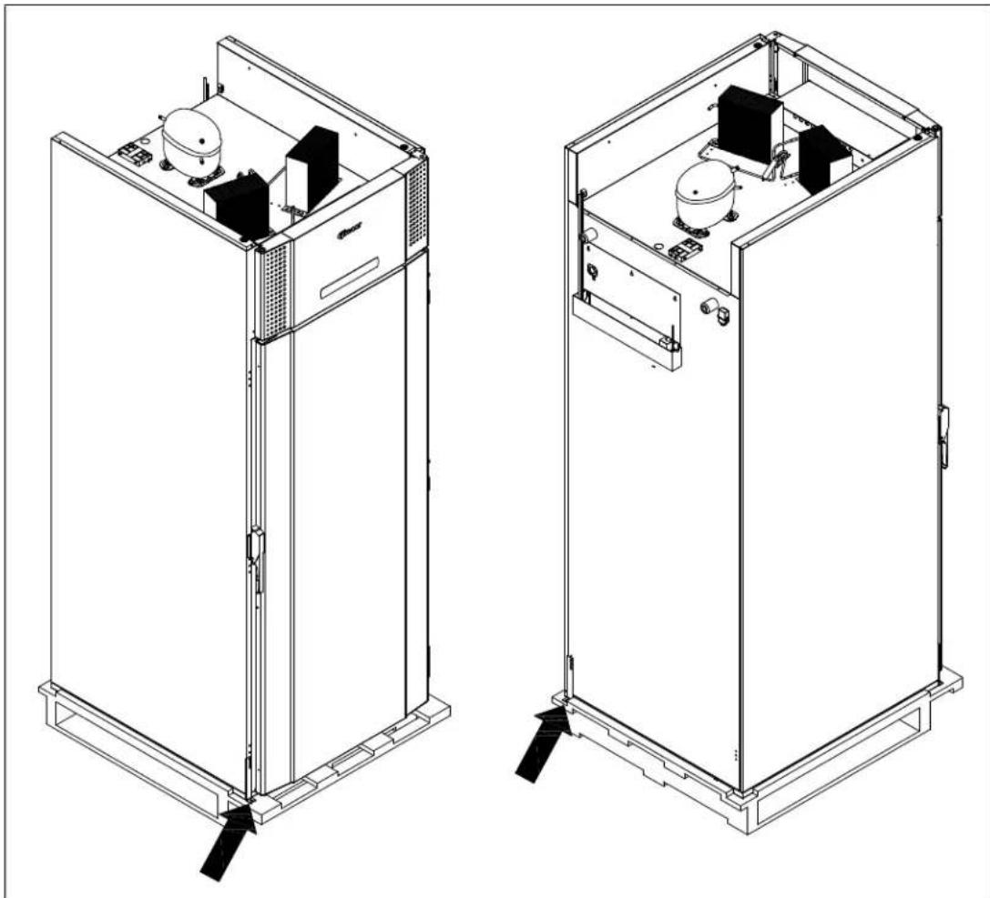 GRAM BAKER F 1500 CBG - Opstilling af skabet - 2