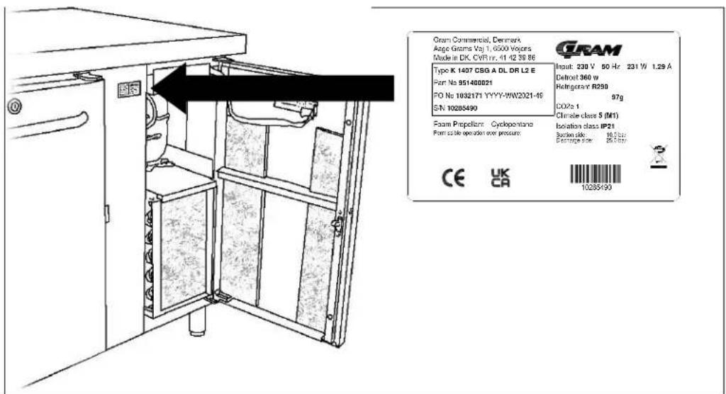 GRAM GASTRO K 2207 CSG SL DL/DL/DL/DR L2 - Service - 1