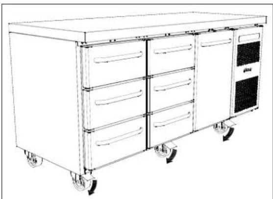 GRAM GASTRO F 1407 CSG A DL/DR L2 - Opstilling - 5