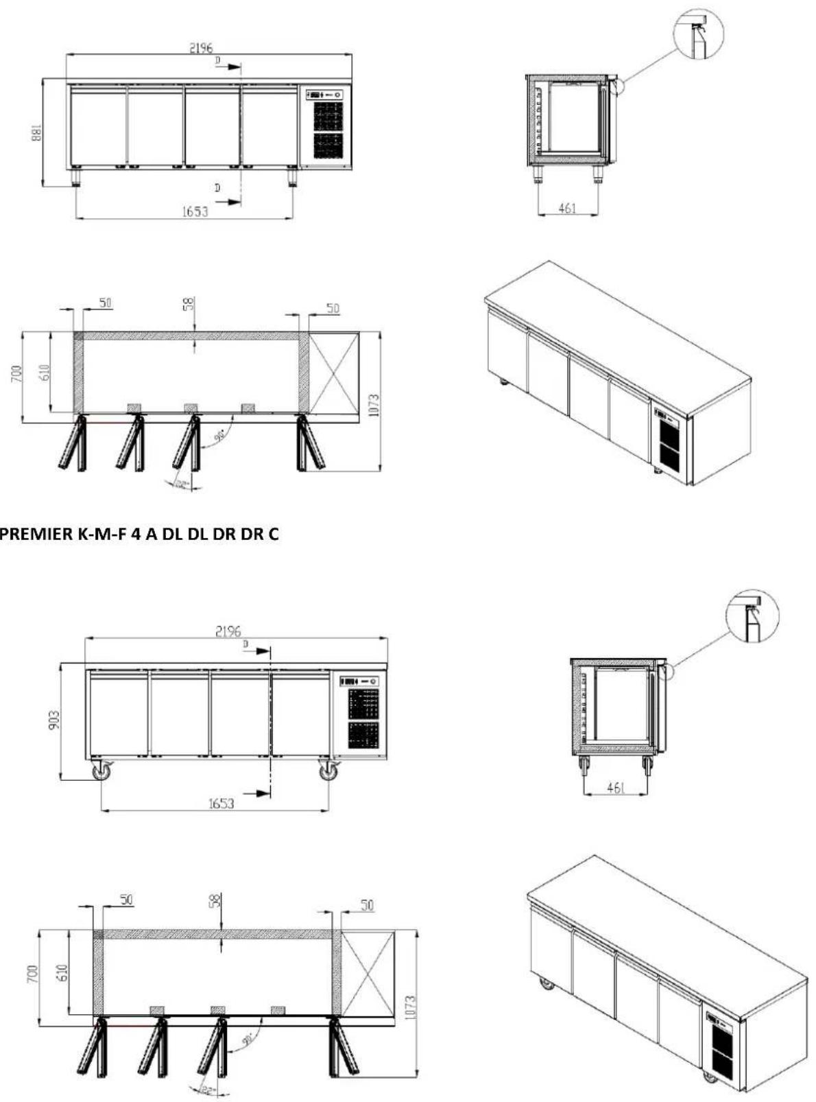 GRAM Premier F 2 A DL DR L E - PREMIER UNDERCOUNTER - 1