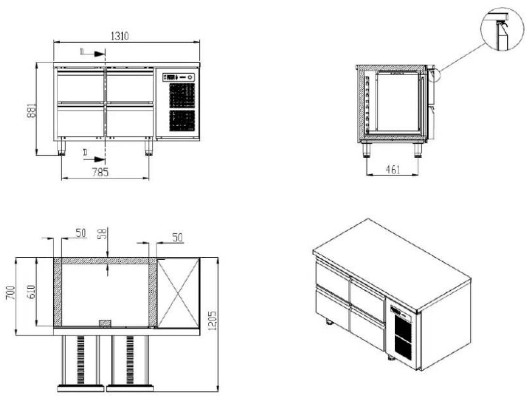 GRAM Premier F 2 A DL DR L E - PREMIER UNDERCOUNTER - 1