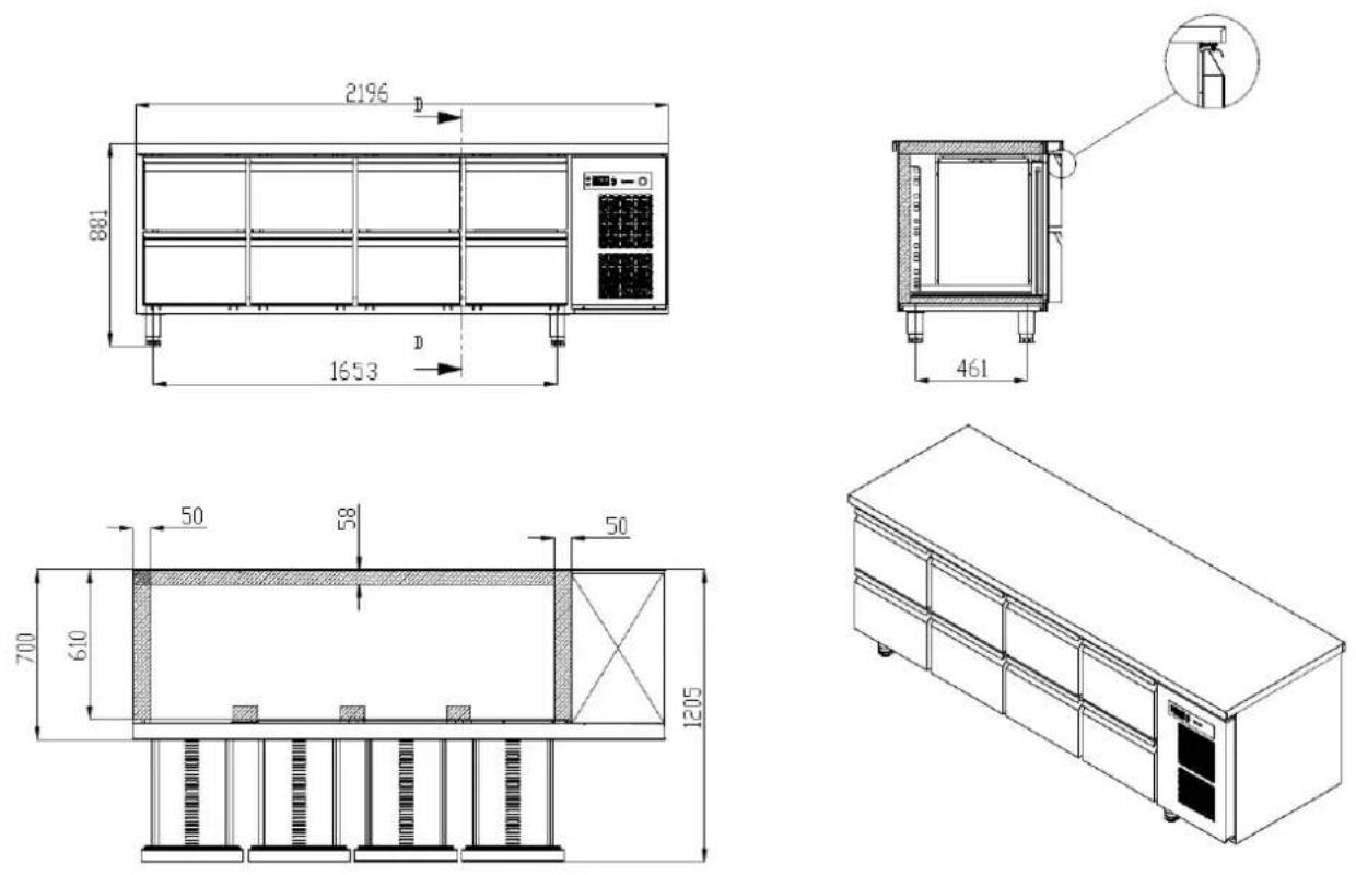GRAM Premier F 2 A DL DR L E - PREMIER UNDERCOUNTER - 1