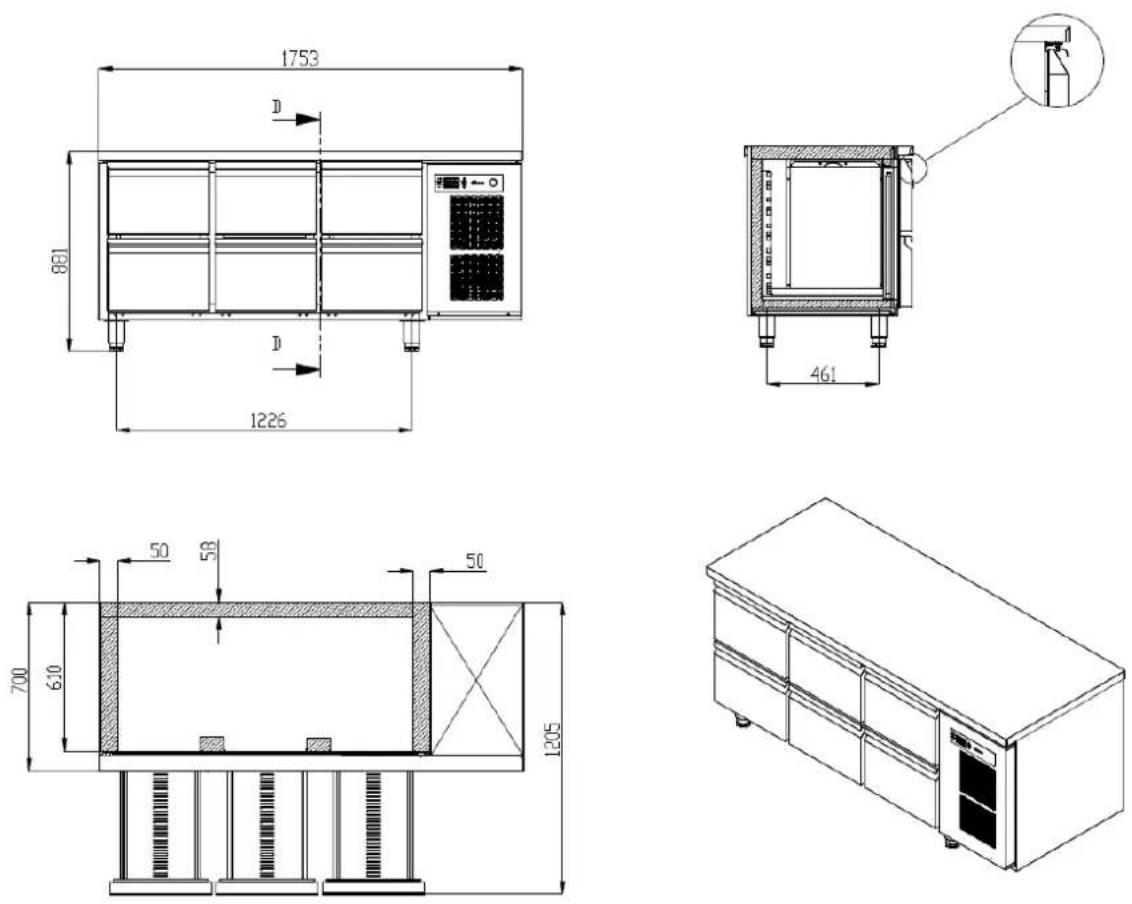 GRAM Premier F 2 A DL DR L E - PREMIER UNDERCOUNTER - 1