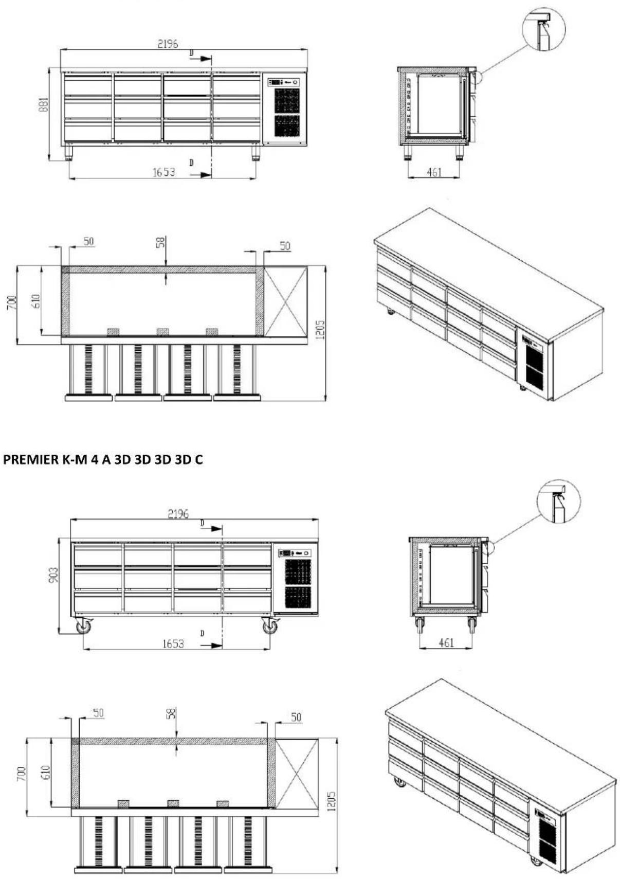 GRAM Premier F 2 A DL DR L E - PREMIER UNDERCOUNTER - 1