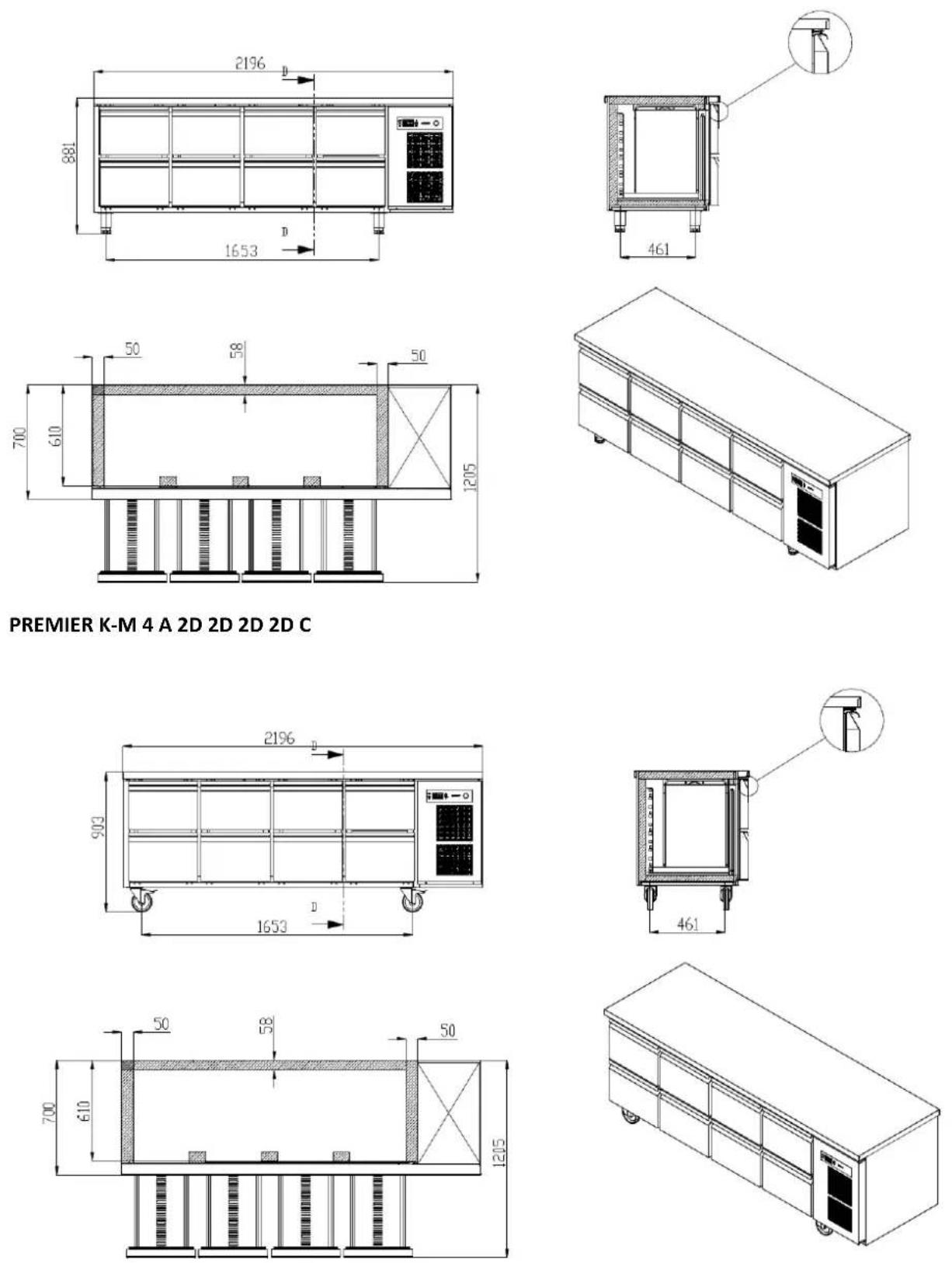GRAM Premier F 2 A DL DR L E - PREMIER UNDERCOUNTER - 1