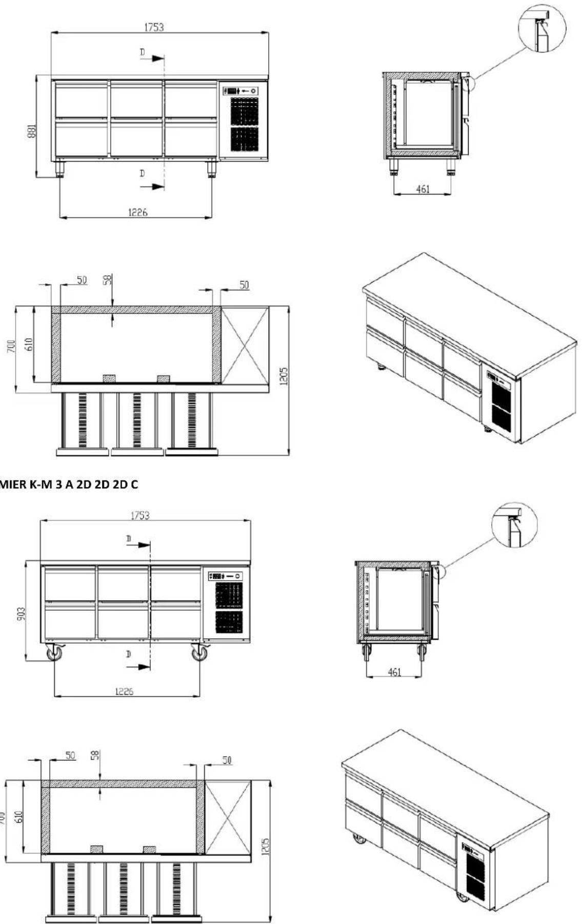 GRAM Premier F 2 A DL DR L E - PREMIER UNDERCOUNTER - 1
