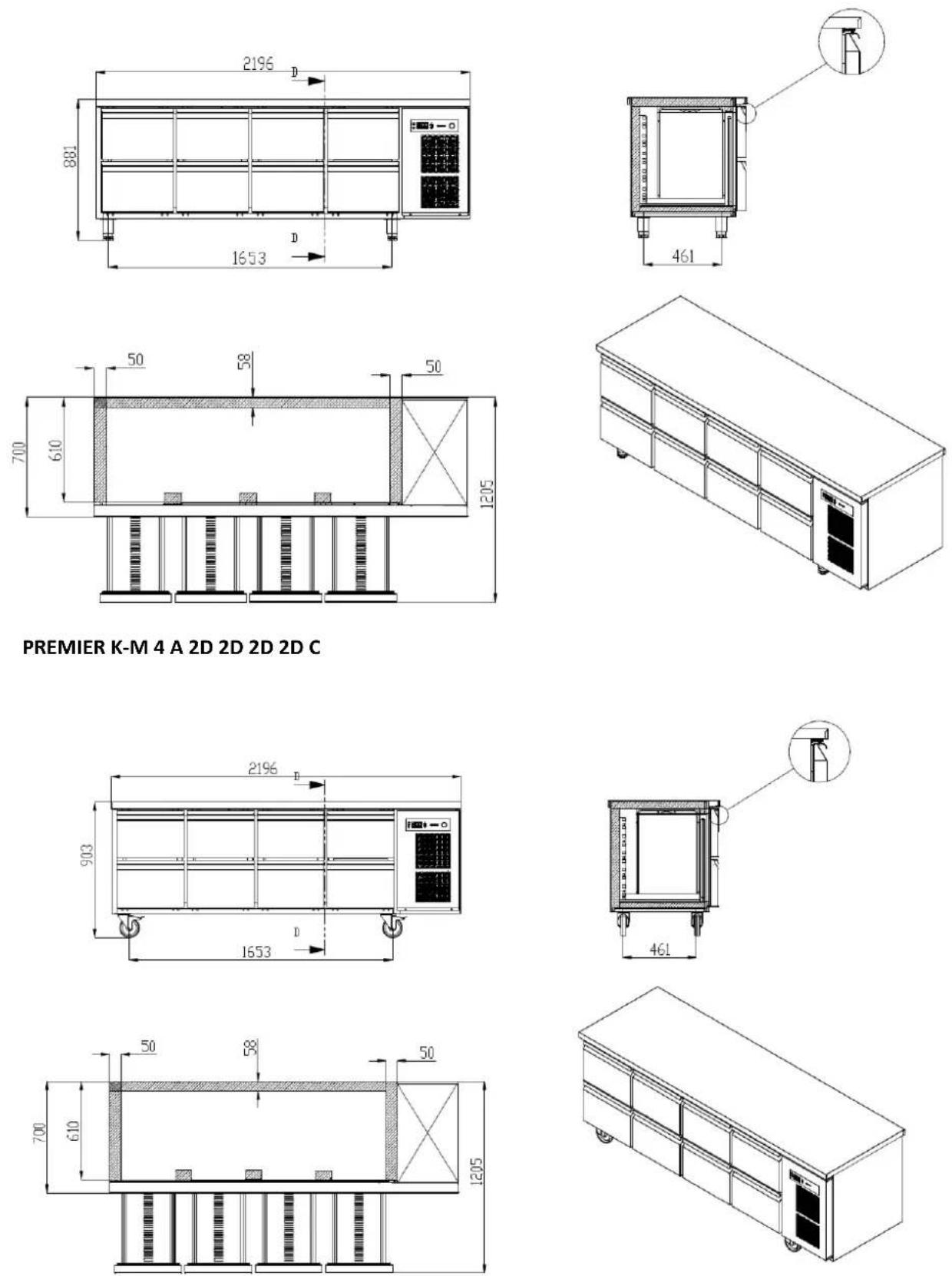 GRAM Premier F 2 A DL DR L E - PREMIER UNDERCOUNTER - 1