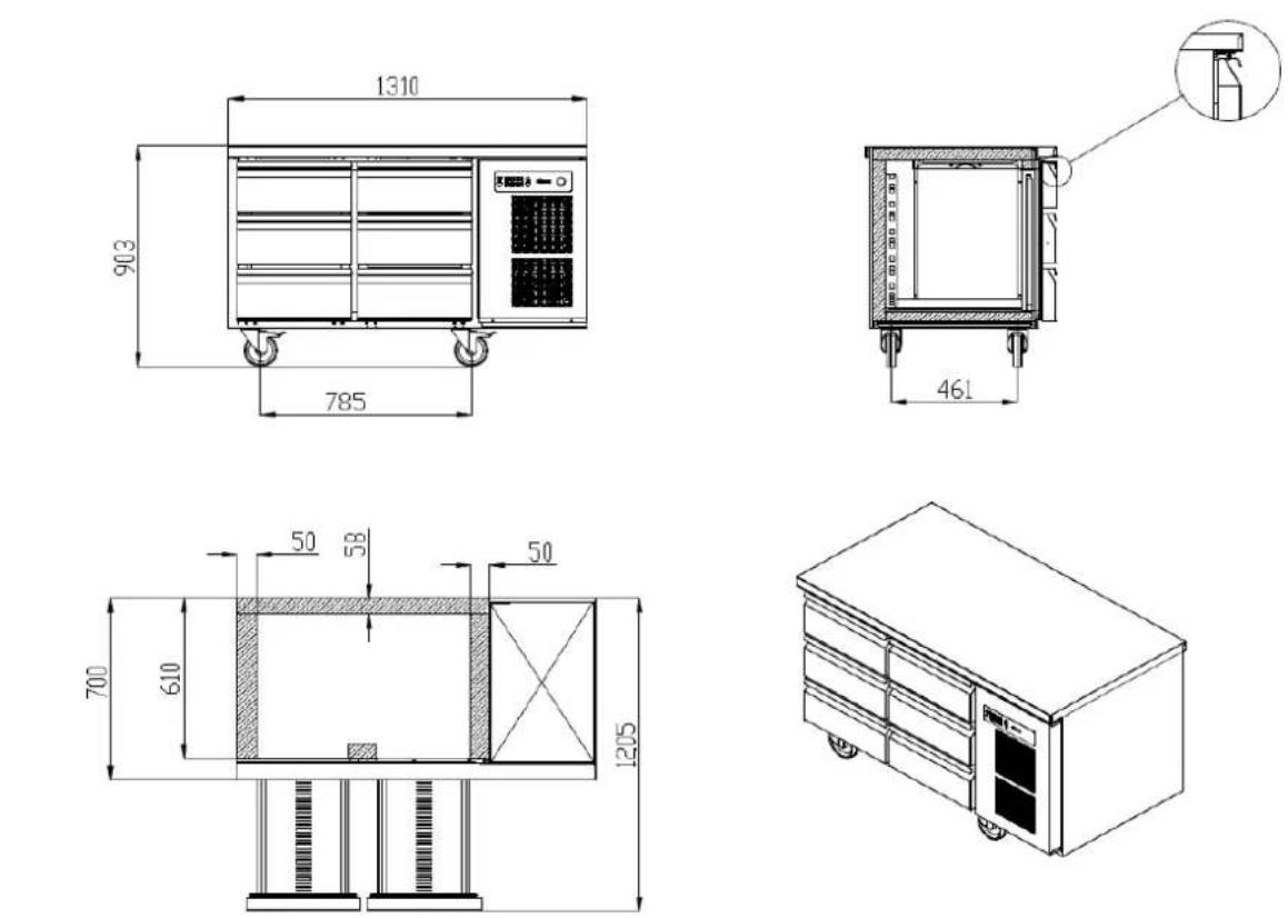 GRAM Premier F 2 A DL DR L E - PREMIER UNDERCOUNTER - 2