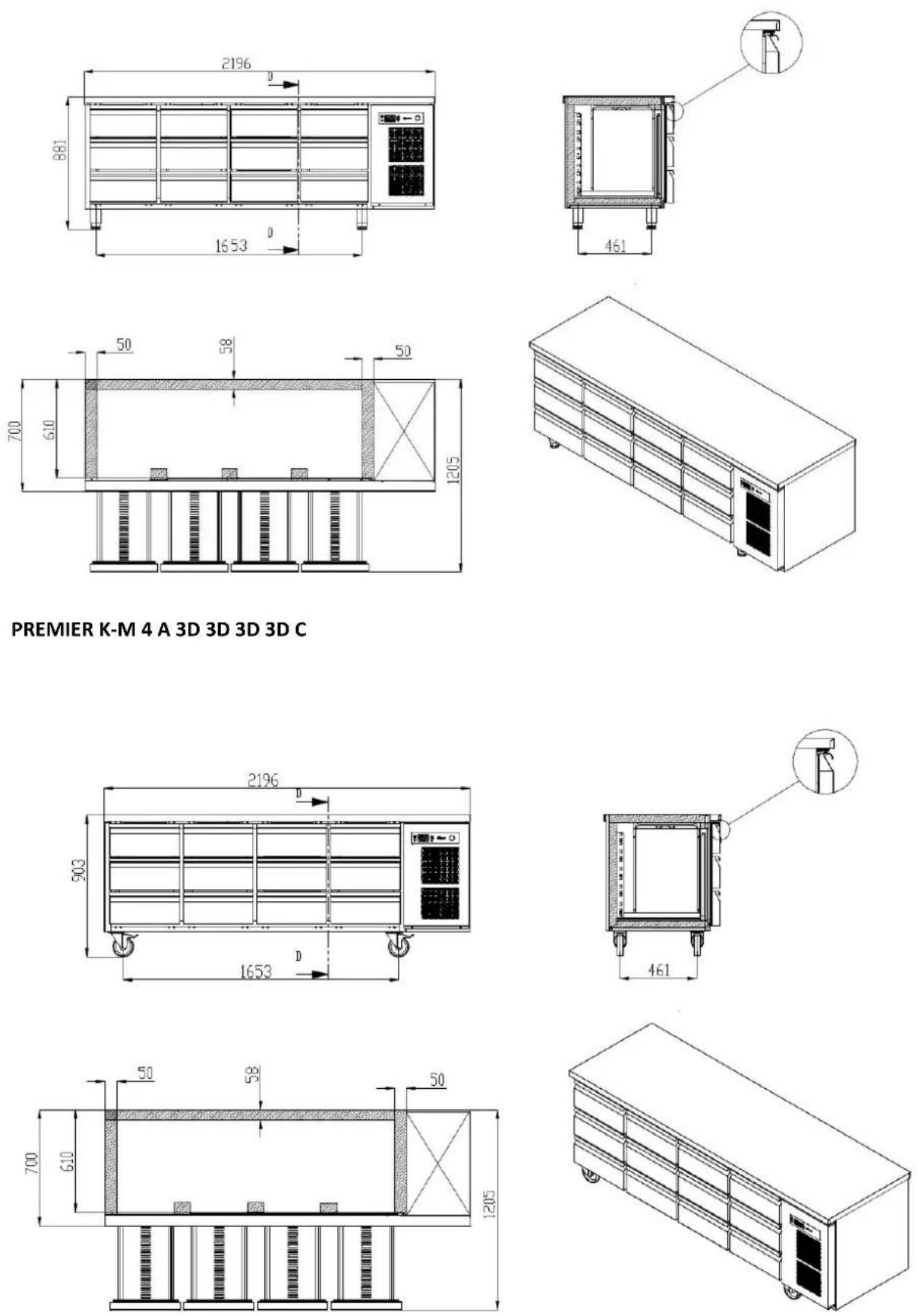 GRAM Premier F 2 A DL DR L E - PREMIER UNDERCOUNTER - 1