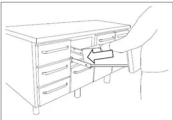 GRAM GASTRO K 1407 CSG PT DL/DR L2 - Cleaning of counters with drawers: - 3