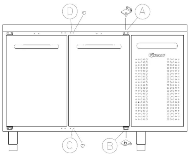 GRAM GASTRO K 1407 CSG A 3D/3D L2 - Umschlagen der Tür - 1